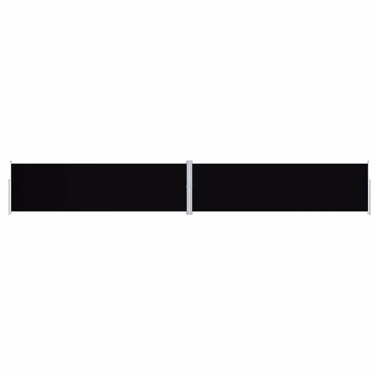 Berkfield Home Retractable Side Awning in Black, W/H: 1200 x 180 cm