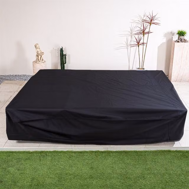 Abrihome Black Polyester Garden Protective Cover L249 x W227 x H91 cm