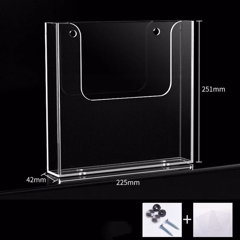 PAWNORA Pack of 2 Transparent A4 Acrylic File Holders – 2