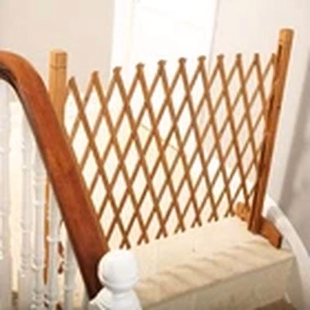 EONLION Brown Wooden Expanding Garden Trellis Fence and Freestanding Pet and Kid Barrier – 3