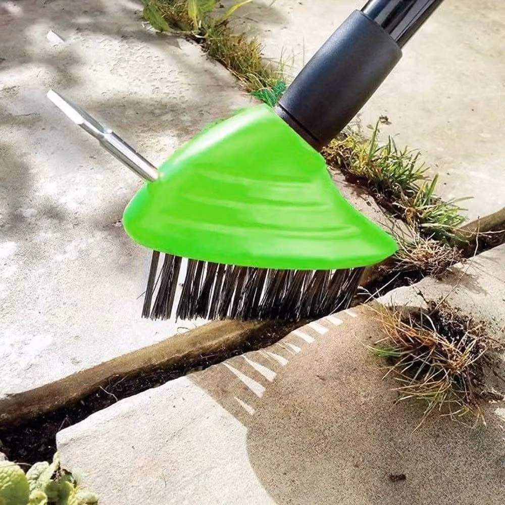 VOGREX 3 in 1 Telescopic Weed Remover Brush with Wire Head in Green – 2