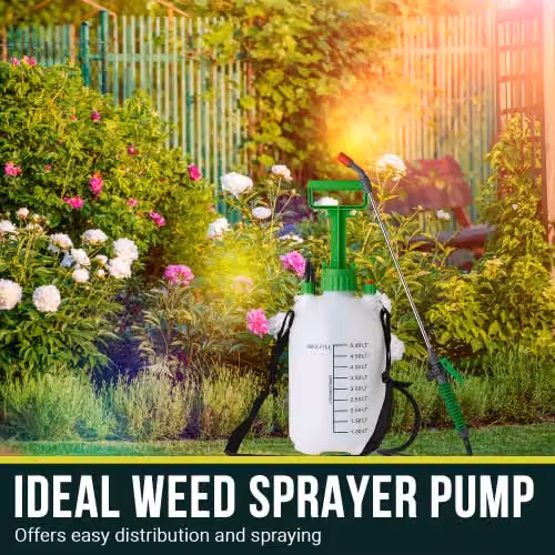 Pelle & Sol Manual Pressure Sprayer with Plastic Lance and Carry Strap, 5 l – 6