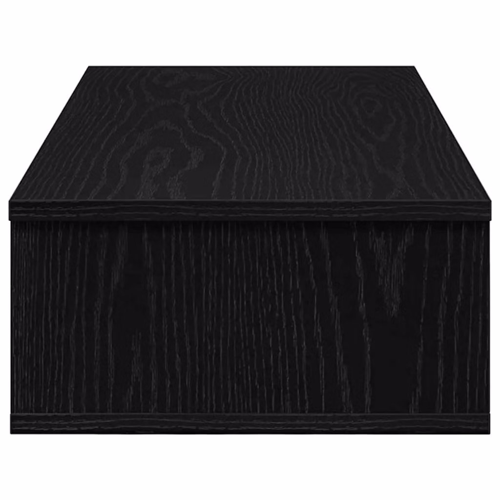 Berkfield Home Wall Shelf with Drawers in Black, W/D/H: 80 x 31 x 17 cm – 3