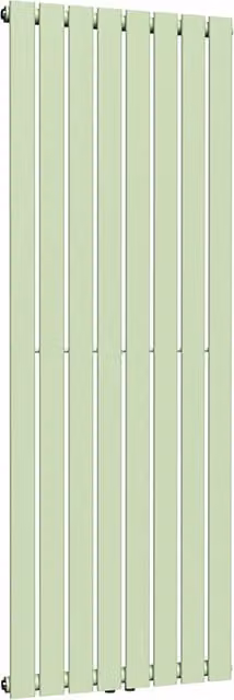 Lux Heat Flat Coloured Vertical Steel Radiator in Green, H 160 cm x W 56 cm