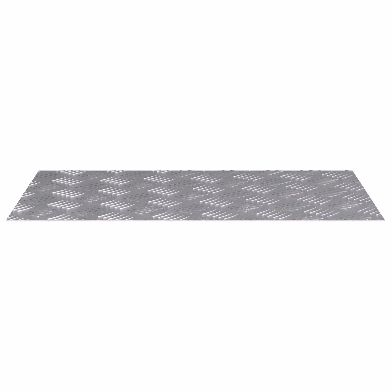 Berkfield Home Non-slip Aluminium Stair Treads in Metallic Silver, W/D/H: 70 x 40 x 0.3 cm – 2