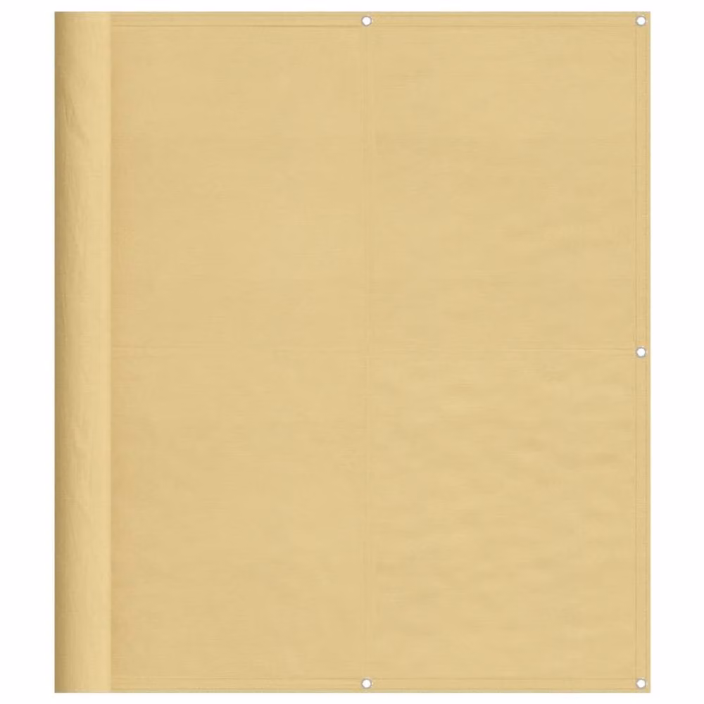Berkfield Home Sand and Yellow Balcony Screen, W: 120 cm, H: 700 cm, 100% Polyester Oxford – 2