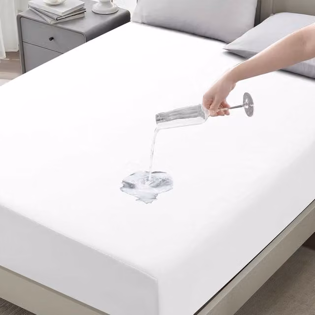 Cotton Passion Waterproof Fitted Sheet, White, W: 180 cm x D: 200 cm