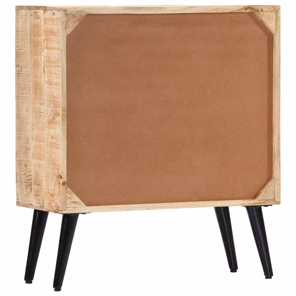 Berkfield Home Mid Century Solid Mango Wood Sideboard in Brown, W/D/H: 70 x 30 x 78 cm – 2