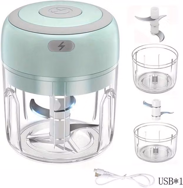 SPETLEK Stainless Steel Garlic and Spice Mixer Grinder in Green