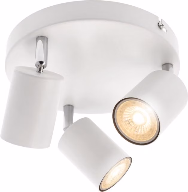 CGC Lighting Jack Adjustable GU10 Ceiling Spotlight, White, W/D/H: 20 x 14 x 14 cm – 1
