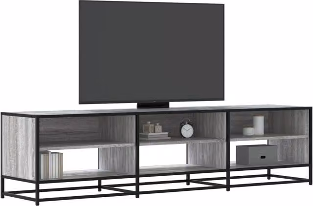 Berkfield Home Grey Sonoma TV Cabinet W: 180 cm, D: 40 cm, H: 46 cm