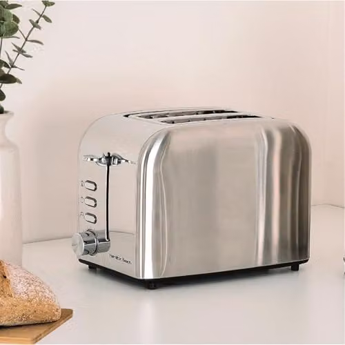 Hamilton Beach Rise 2 Slice Stainless Steel Toaster, 850W, Silver – 2