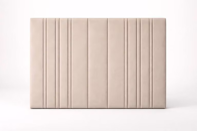 Paradise Beds Ltd Smart Screen Velvet Upholstered Smart TV Bed Frame in Light Pink, Small Double, W/D/H: 120 x 200 cm