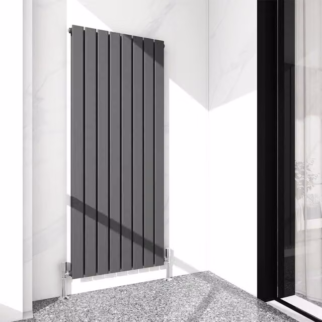 MCC Direct Designer Flat Panel Double Radiator in Anthracite Grey