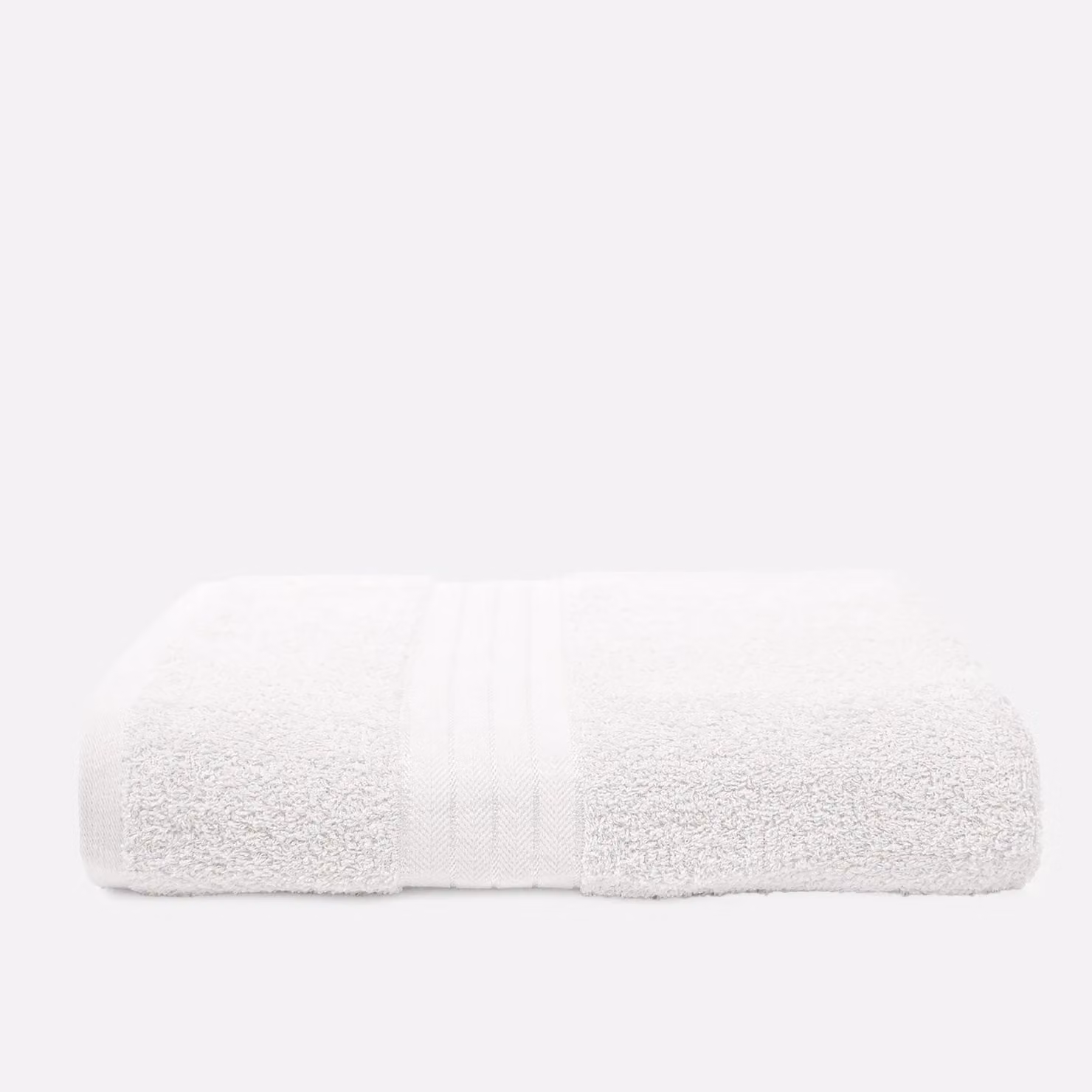OHS 4 Pack of White Fluffy 100% Cotton Terry Bath Sheets – 2