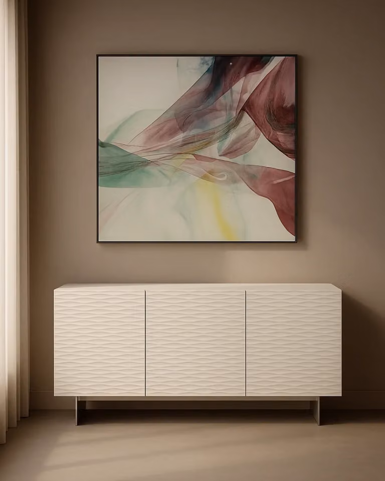 Tommy Franks Vibe Buffet Sideboard in Matt White Metal
