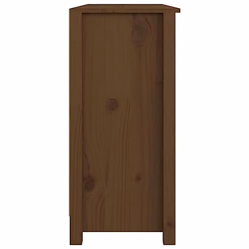 vidaXL Solid Wood Pine Sideboard in Honey Brown, W/D/H: 100 x 35 x 74 cm – 5