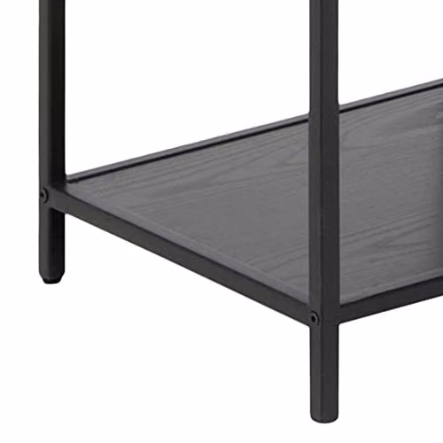 Furniture To Go Seaford Tall Black Metal Bookcase with 5 Shelves, H 185 x W 35 x D 35 cm – 6