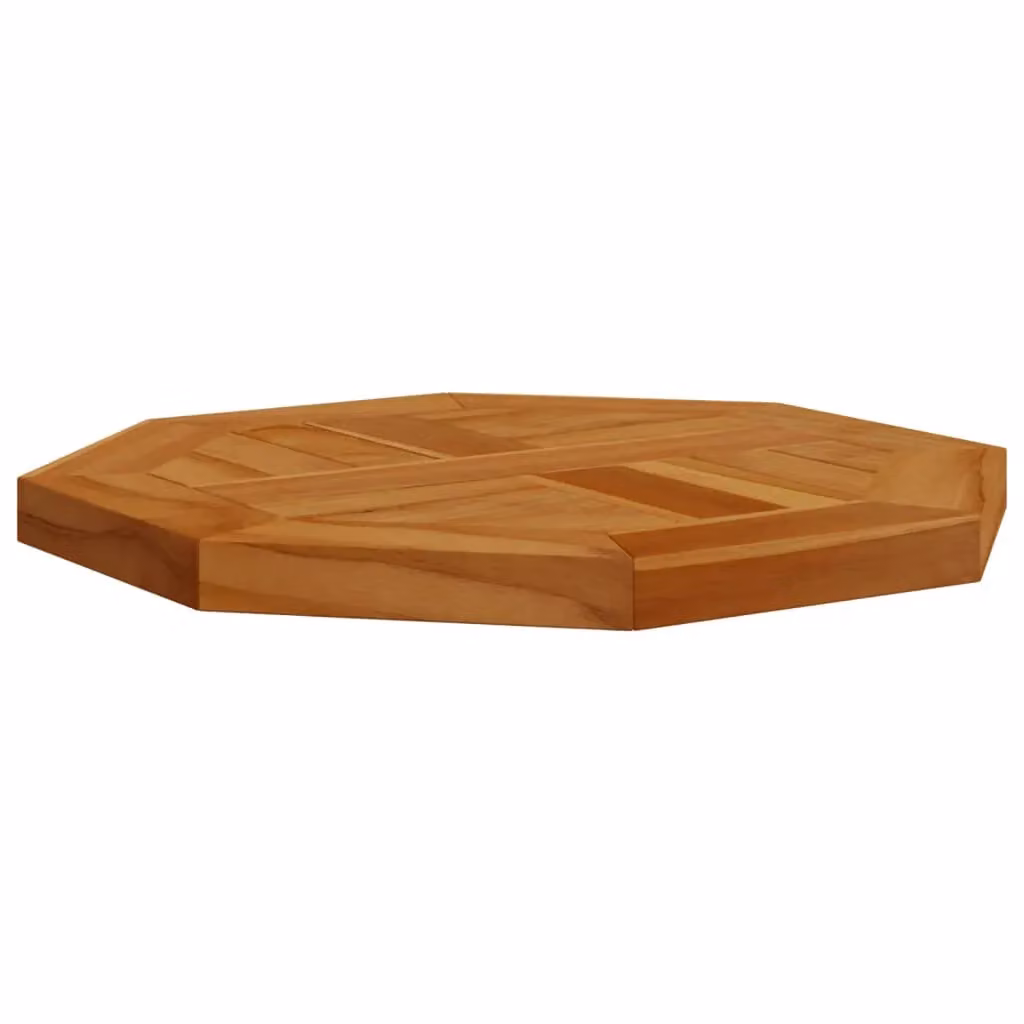 Berkfield Home Octagonal Solid Wood Teak Table Top, Brown, W/D/H: 40 x 40 x 2.5 cm – 3