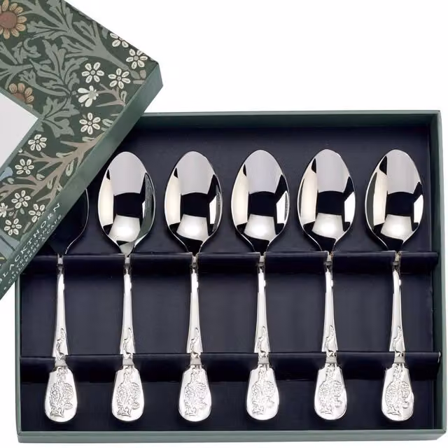 Arthur Price Morris & Co. Blackthorn Silver Plated Tea Spoon Gift Set of 6 – 1