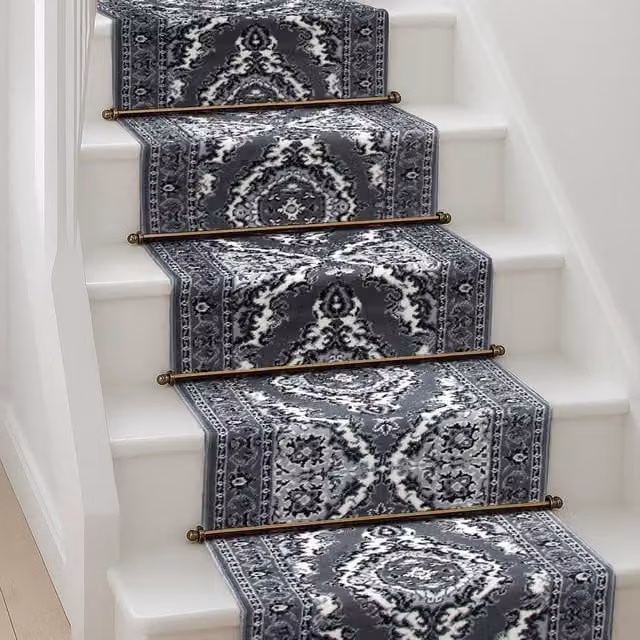 Bravich LTD Texas Medallion Traditional Hallway Runner Rug in Grey, W: 60 cm, L: 180 cm