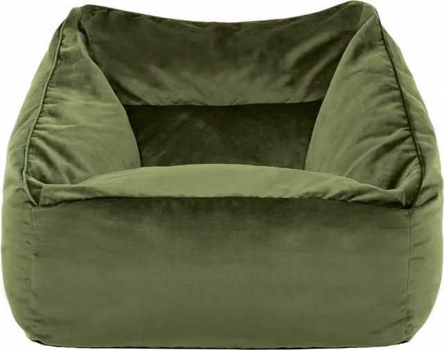 icon Natalia Giant Velvet Armchair Bean Bag in Sage Green