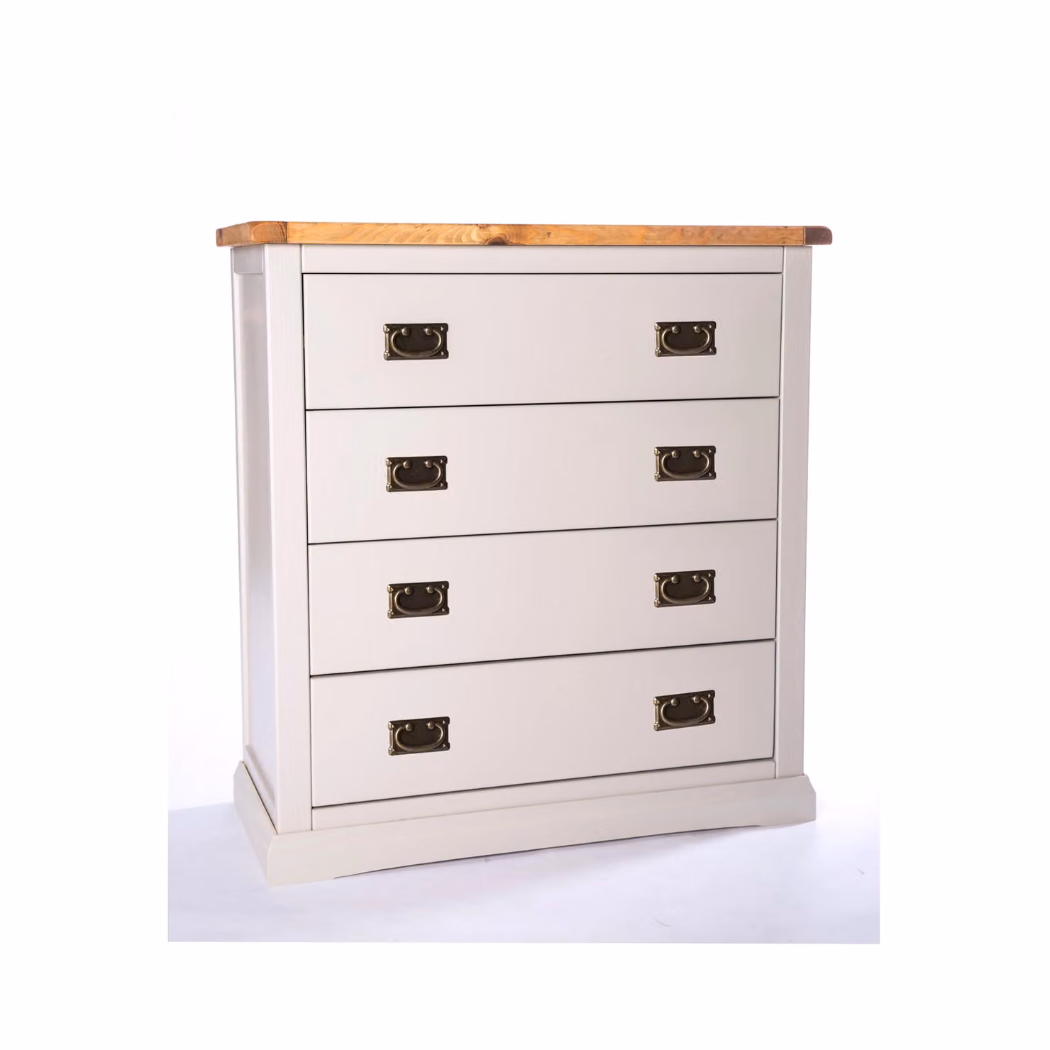 Cabinet Bits Loreo 4 Drawer Chest in Light Grey with Gold Handles – 2