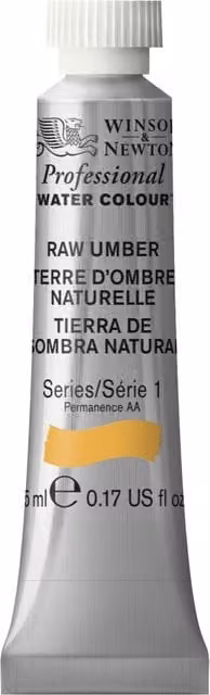 Winsor and Newton Professional Watercolour Paint, Raw Umber, 5ml