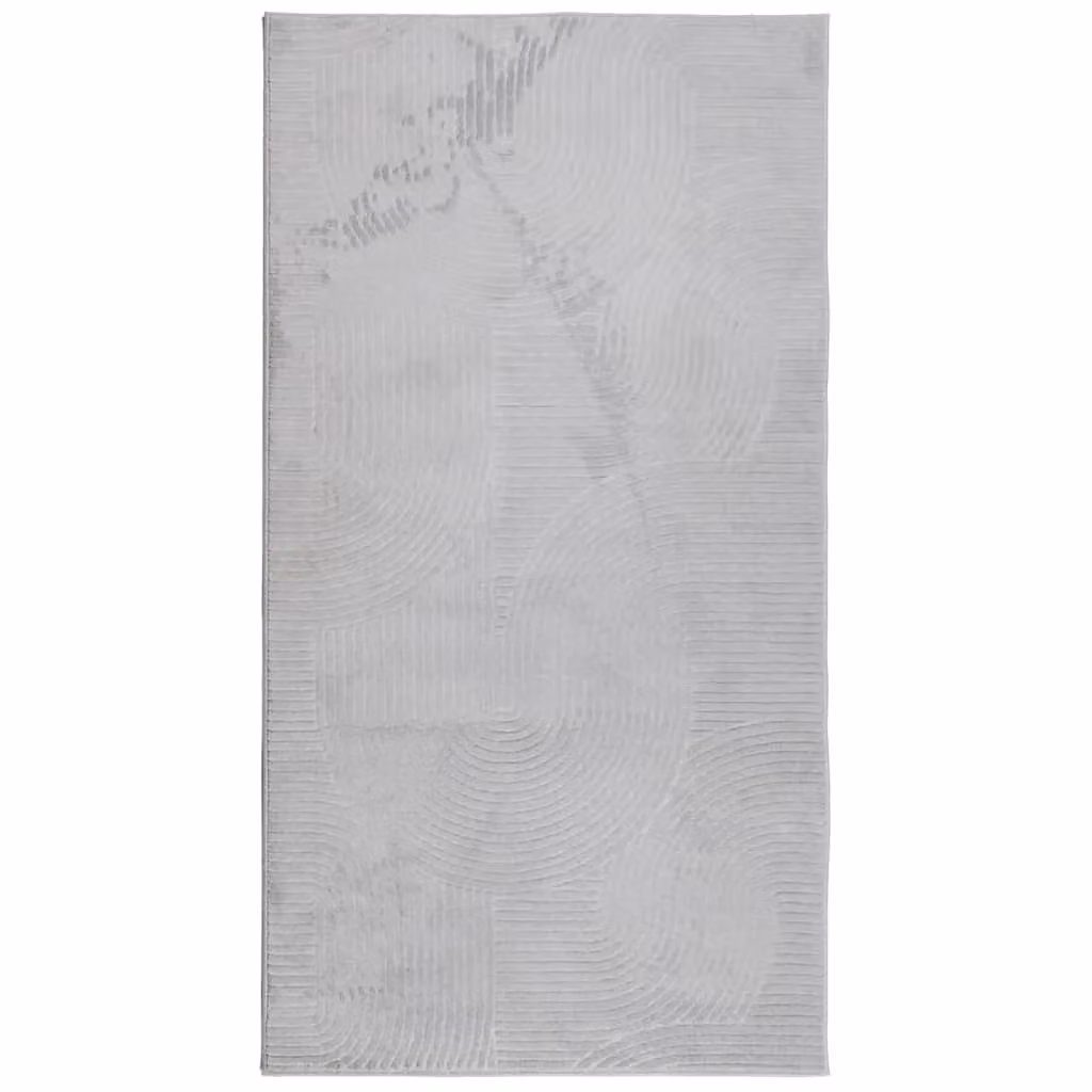 Berkfield Home IZA Scandinavian Style Geometric Short Pile Rug, Grey, W: 80 cm, L: 150 cm – 1