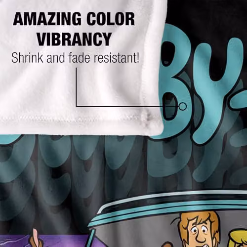 LOGOVISION Scooby Doo Frightened Driving Super Soft Fleece Throw Blanket, Multicolour, W: 127.0 cm, L: 152.4 cm – 3
