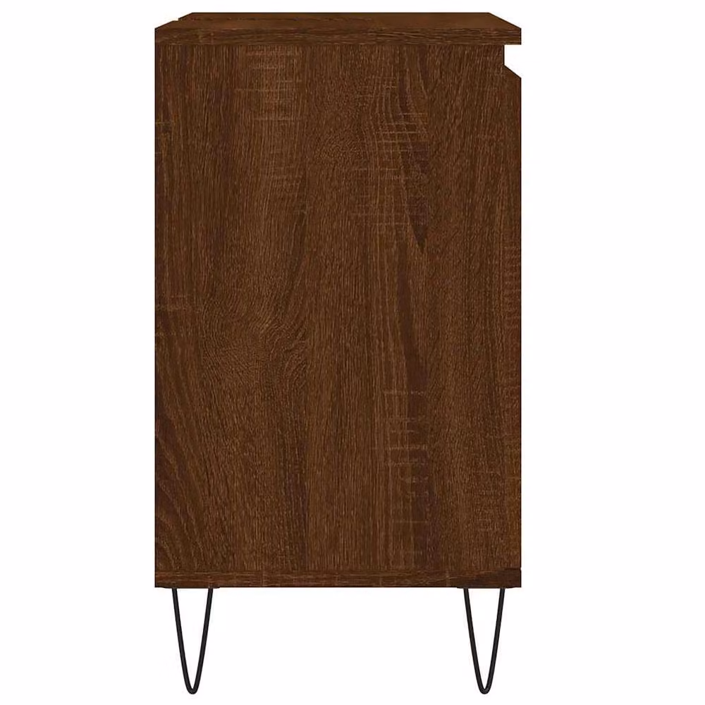 Berkfield Home Brown Oak Bathroom Cabinet W: 58 cm, D: 33 cm, H: 60 cm – 3