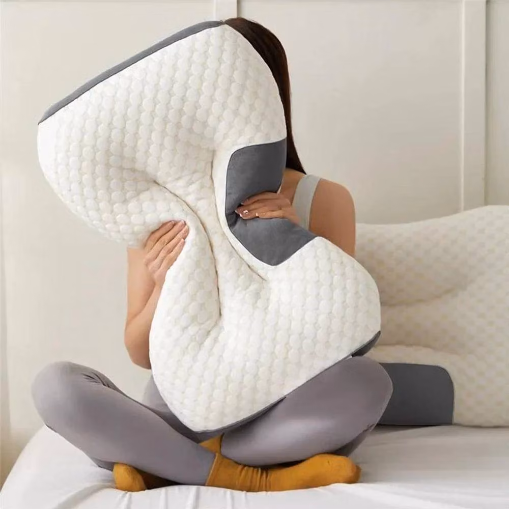 PAWNORA Antibacterial White Cervical Memory Foam Pillow – 3