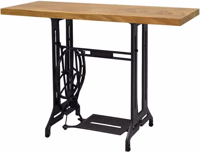 Berkfield Home Sewing Machine Console Table in Brown, W/D/H: 110 x 40 x 75 cm