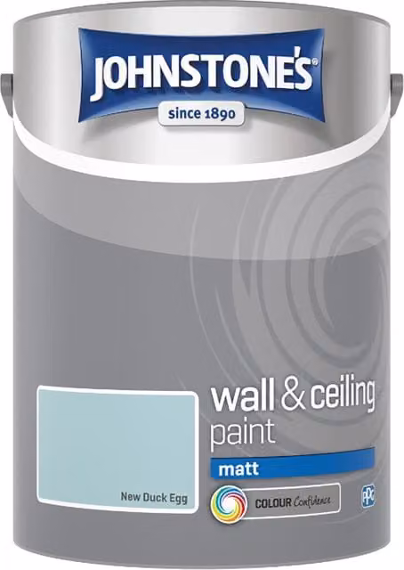 Johnstone's Matt Water Based Wall and Ceiling Emulsion Paint, Blue, 5L – 3