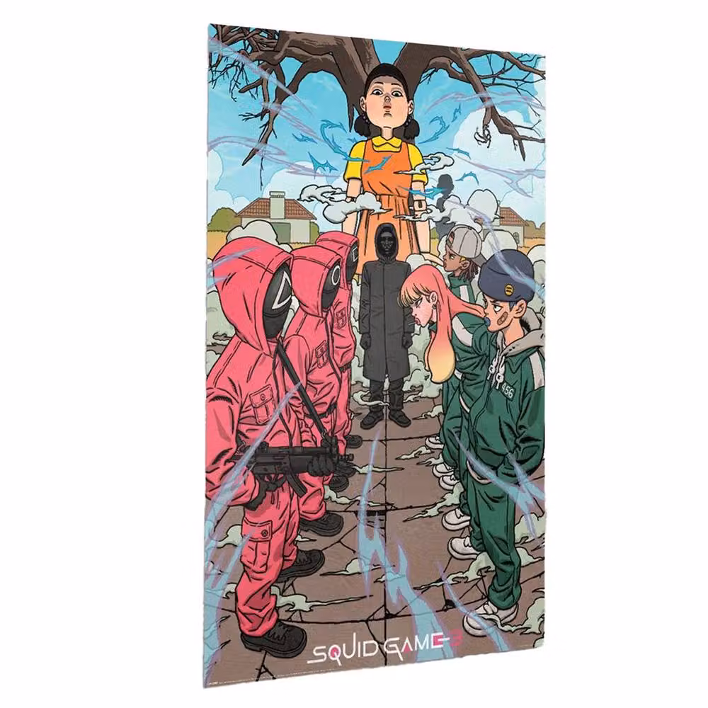 Bazbon Squid Game Maxi Paper Poster, Multicolour – 2