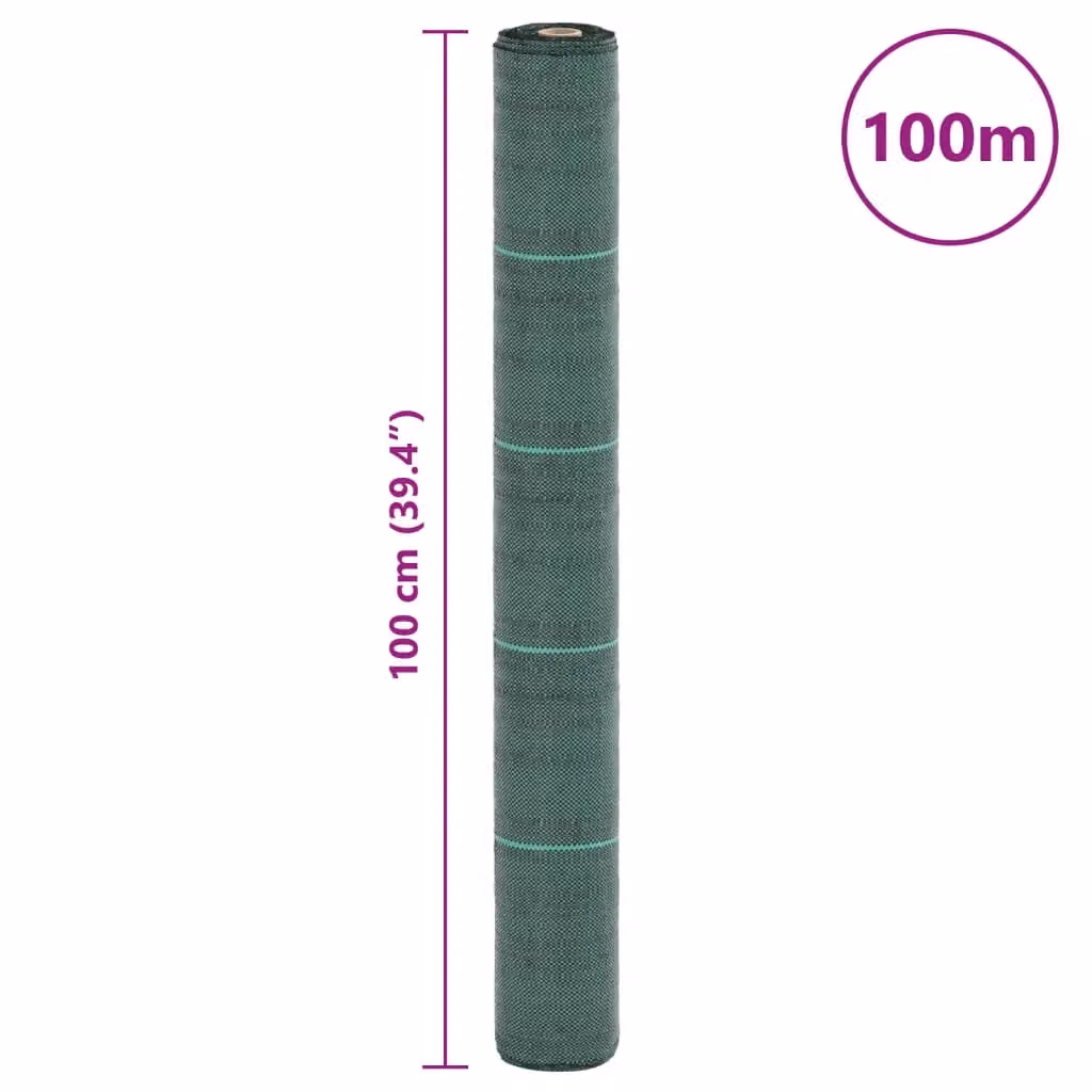Berkfield Home Green Weed Membrane, 1 x 100 m – 4