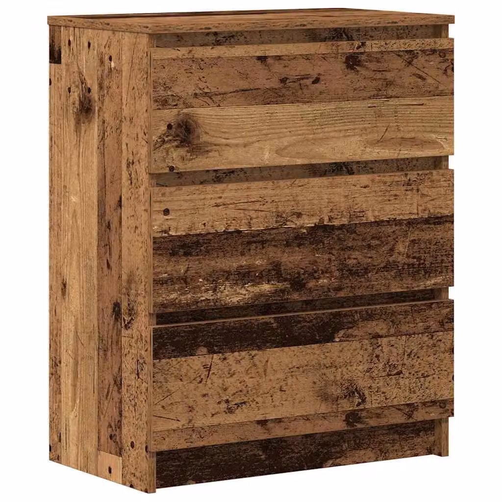 Berkfield Home Rustic Old Wood Sideboard in Brown, W/D/H: 60 x 35 x 76 cm – 2