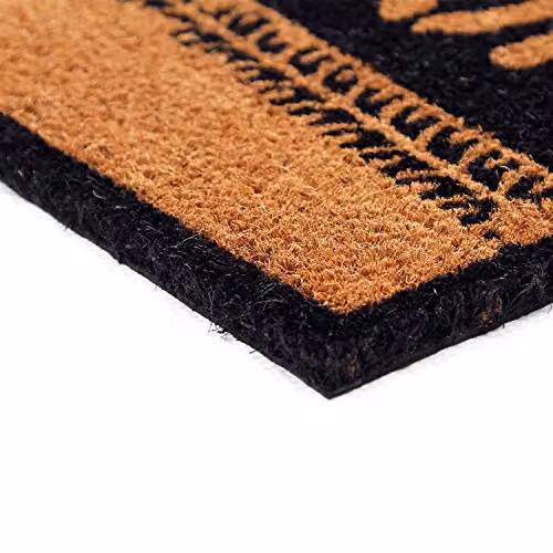Coco&Coir Vroom Non-Slip Weatherproof Coir Door Mat, Black and Brown, W: 45 cm, D: 75 cm, H: 1.5 cm – 5