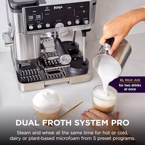 Ninja Luxe Café Pro Series ES701UK 3-in-1 Coffee Machine with Integrated Scale and Cold Brew Function, Silver – 8