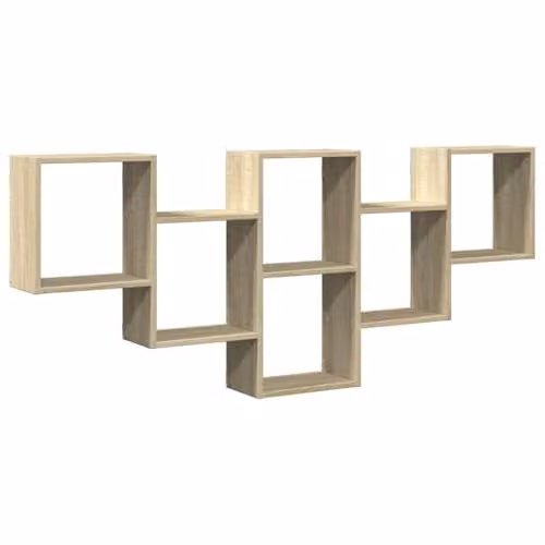 vidaXL Wall Shelf in Sonoma Oak, W/D/H: 159 x 18 x 66 cm – 1