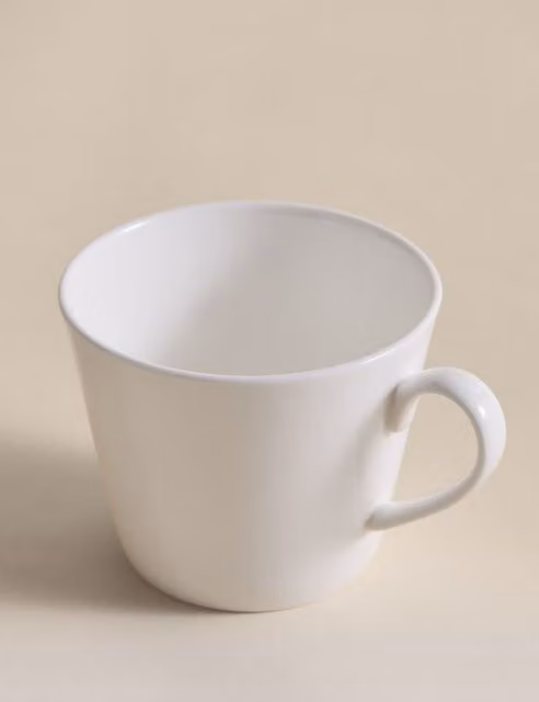 M&S Monroe White Bone China Tea Cup