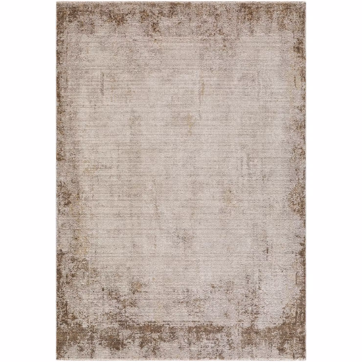 Livabliss Galey Alix Myrtle Avenue IV Abstract Modern Marble Fringe Living Room Rug in Brown, Cream, Green and Blue, W: 160 cm, D: 230 cm – 2