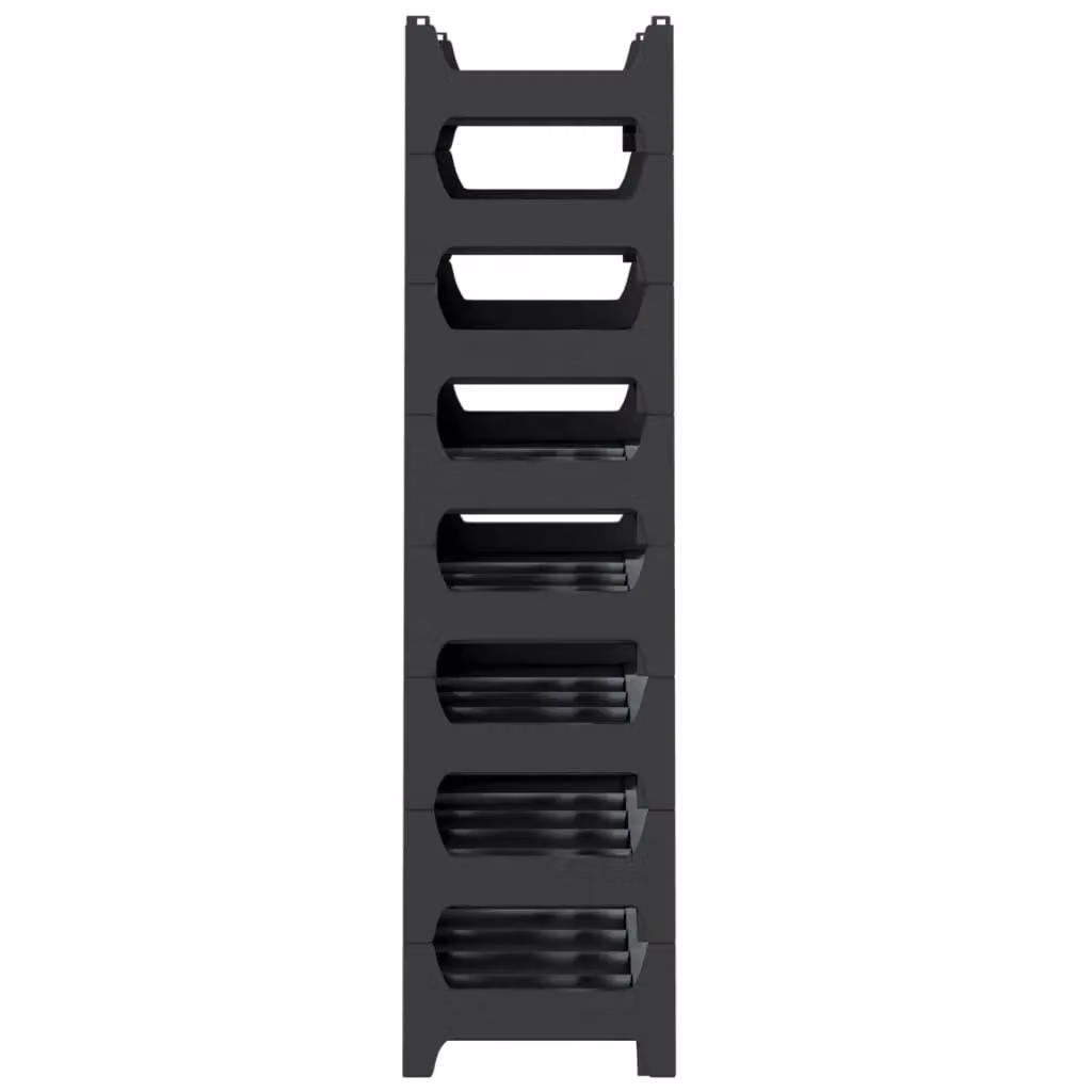 Berkfield Home Stackable Wine Rack for 48 Bottles in Matt Black – 3