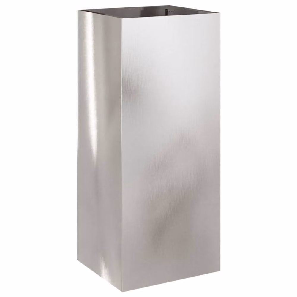 Berkfield Home Silver Stainless Steel Planter Tub, W/D/H: 32 x 29 x 75 cm – 2
