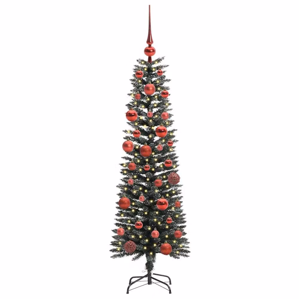 Berkfield Home Artificial Green Christmas Tree with 150 LEDs, H 150 x W 43 x D 43 cm – 3