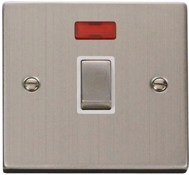 SE HOME Stainless Steel Surface Switch in White and Silver