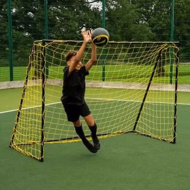 Kickmaster 7ft HD Performance Goal in Black and Yellow