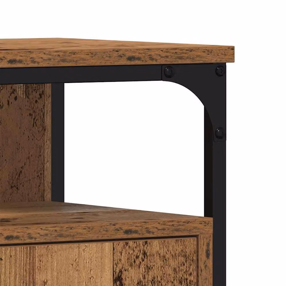 Berkfield Home Decorative Bathroom Sink Cabinet in Old Wood Brown, W/D/H: 60 x 30 x 60 cm – 5
