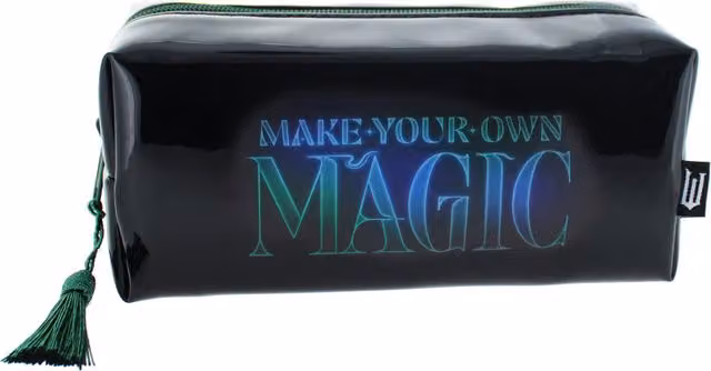 Wicked Zip Pencil Case in Black and Green