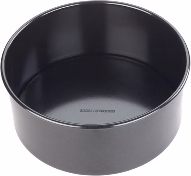 Tala Black Carbon Steel Round Cake Tin, 20cm Diameter